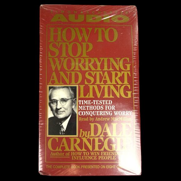 NEW Dale Carnegie How To Stop Worrying And Start Living Cassette Audio Book RARE - Picture 1 of 6